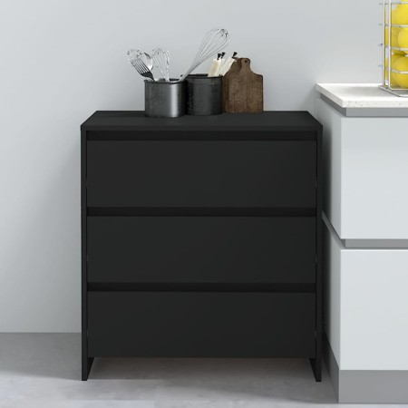 Black plywood sideboard 70x41x75 cm by vidaXL, Sideboards - Ref: Foro24-809747, Price: 96,99 €, Discount: %