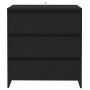 Aparador de madera contrachapada negro 70x41x75 cm de vidaXL, Aparadores - Ref: Foro24-809747, Precio: 96,99 €, Descuento: %