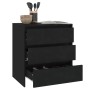 Black plywood sideboard 70x41x75 cm by vidaXL, Sideboards - Ref: Foro24-809747, Price: 96,99 €, Discount: %