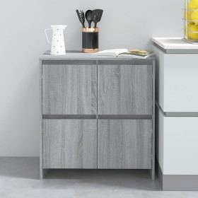 Gray Sonoma plywood sideboard 70x41x75 cm by vidaXL, Sideboards - Ref: Foro24-813012, Price: 72,99 €, Discount: %