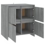 Aparador de madera contrachapada gris Sonoma 70x41x75 cm de vidaXL, Aparadores - Ref: Foro24-813012, Precio: 73,06 €, Descuen...