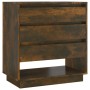 Aparador madera contrachapada color roble ahumado 70x41x75 cm de vidaXL, Aparadores - Ref: Foro24-812993, Precio: 71,51 €, De...