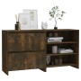 2-piece smoked oak manufactured wood sideboard by vidaXL, Sideboards - Ref: Foro24-3098086, Price: 122,99 €, Discount: %