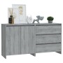 Zweiteiliges Sideboard aus gefertigtem Holz in Sonoma-Grau von vidaXL, Sideboards - Ref: Foro24-3098063, Preis: 141,69 €, Rab...