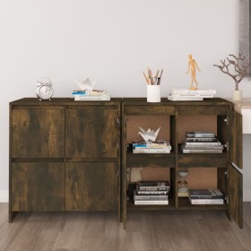 Sideboards 2 pcs engineered wood smoked oak 70x41x75 cm by vidaXL, Sideboards - Ref: Foro24-3098094, Price: 131,99 €, Discoun...