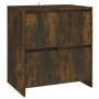 Aparadores 2 uds madera de ingeniería roble ahumado 70x41x75 cm de vidaXL, Aparadores - Ref: Foro24-3098094, Precio: 132,93 €...