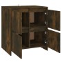 Aparadores 2 uds madera de ingeniería roble ahumado 70x41x75 cm de vidaXL, Aparadores - Ref: Foro24-3098094, Precio: 132,93 €...