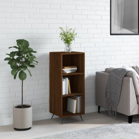 Oak brown engineered wood shelf 34.5x32.5x90 cm by vidaXL, Sideboards - Ref: Foro24-828707, Price: 51,20 €, Discount: %