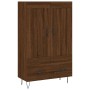 Tall sideboard engineered wood brown oak 69.5x31x115 cm by vidaXL, Sideboards - Ref: Foro24-830323, Price: 81,93 €, Discount: %