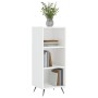 Parkettregal glänzend weiß 34,5x32,5x90 cm von vidaXL, Sideboards - Ref: Foro24-828702, Preis: 52,19 €, Rabatt: %