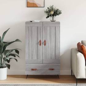 Tall Sonoma gray engineered wood sideboard 69.5x31x115 cm by vidaXL, Sideboards - Ref: Foro24-830298, Price: 85,49 €, Discoun...