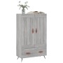 Aparador alto madera de ingeniería gris Sonoma 69,5x31x115 cm de vidaXL, Aparadores - Ref: Foro24-830298, Precio: 85,39 €, De...