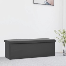 Gray PVC folding storage bench by vidaXL, Benches for halls and storage - Ref: Foro24-338799, Price: 54,24 €, Discount: %