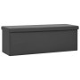 Gray PVC folding storage bench by vidaXL, Benches for halls and storage - Ref: Foro24-338799, Price: 57,57 €, Discount: %