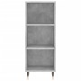 Aparador de madera de ingeniería gris hormigón 34,5x32,5x90 cm de vidaXL, Aparadores - Ref: Foro24-828712, Precio: 43,79 €, D...