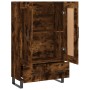 Aparador alto madera de ingeniería roble ahumado 69,5x31x115 cm de vidaXL, Aparadores - Ref: Foro24-830353, Precio: 107,67 €,...