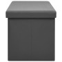 Gray PVC folding storage bench by vidaXL, Benches for halls and storage - Ref: Foro24-338799, Price: 57,57 €, Discount: %