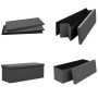 Gray PVC folding storage bench by vidaXL, Benches for halls and storage - Ref: Foro24-338799, Price: 57,57 €, Discount: %