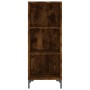 Aparador de madera de ingeniería roble ahumado 34,5x32,5x90 cm de vidaXL, Aparadores - Ref: Foro24-828737, Precio: 47,34 €, D...