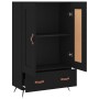 Aparador alto madera de ingeniería negro 69,5x31x115 cm de vidaXL, Aparadores - Ref: Foro24-830293, Precio: 92,24 €, Descuent...