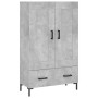 Concrete gray engineered wood tall sideboard 69.5x31x115 cm by vidaXL, Sideboards - Ref: Foro24-830328, Price: 87,99 €, Disco...