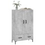 Concrete gray engineered wood tall sideboard 69.5x31x115 cm by vidaXL, Sideboards - Ref: Foro24-830328, Price: 87,99 €, Disco...