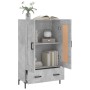 Concrete gray engineered wood tall sideboard 69.5x31x115 cm by vidaXL, Sideboards - Ref: Foro24-830328, Price: 87,99 €, Disco...