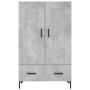 Aparador alto madera de ingeniería gris hormigón 69,5x31x115 cm de vidaXL, Aparadores - Ref: Foro24-830328, Precio: 87,99 €, ...