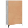 Hohes Sideboard aus betongrauem Holzwerkstoff, 69,5 x 31 x 115 cm von vidaXL, Sideboards - Ref: Foro24-830328, Preis: 87,99 €...