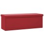 Bench with folding storage red wine red PVC by vidaXL, Benches for halls and storage - Ref: Foro24-338800, Price: 56,99 €, Di...