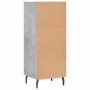 Aparador de madera de ingeniería gris hormigón 34,5x32,5x90 cm de vidaXL, Aparadores - Ref: Foro24-828752, Precio: 49,99 €, D...