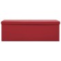 Bench with folding storage red wine red PVC by vidaXL, Benches for halls and storage - Ref: Foro24-338800, Price: 56,99 €, Di...