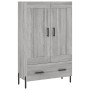 Aparador alto madera de ingeniería gris Sonoma 69,5x31x115 cm de vidaXL, Aparadores - Ref: Foro24-830338, Precio: 76,85 €, De...