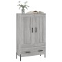 Aparador alto madera de ingeniería gris Sonoma 69,5x31x115 cm de vidaXL, Aparadores - Ref: Foro24-830338, Precio: 76,85 €, De...