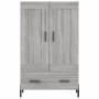 Aparador alto madera de ingeniería gris Sonoma 69,5x31x115 cm de vidaXL, Aparadores - Ref: Foro24-830338, Precio: 76,85 €, De...