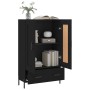 Tall black engineered wood sideboard 69.5x31x115 cm by vidaXL, Sideboards - Ref: Foro24-830333, Price: 76,99 €, Discount: %