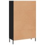 Tall black engineered wood sideboard 69.5x31x115 cm by vidaXL, Sideboards - Ref: Foro24-830333, Price: 76,99 €, Discount: %