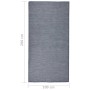 Blaue flachgewebte Außenteppich 100x200 cm von vidaXL, Teppiche - Ref: Foro24-340794, Preis: 35,99 €, Rabatt: %