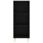 Aparador de madera de ingeniería negro 34,5x32,5x90 cm de vidaXL, Aparadores - Ref: Foro24-828717, Precio: 45,10 €, Descuento: %