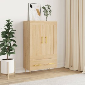 Aparador alto madera de ingeniería roble Sonoma 69,5x31x115 cm de vidaXL, Aparadores - Ref: Foro24-830311, Precio: 81,54 €, D...