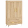 Aparador alto madera de ingeniería roble Sonoma 69,5x31x115 cm de vidaXL, Aparadores - Ref: Foro24-830311, Precio: 81,45 €, D...