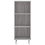 Aparador de madera de ingeniería gris Sonoma 34,5x32,5x90 cm de vidaXL, Aparadores - Ref: Foro24-828730, Precio: 44,60 €, Des...