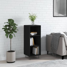 Black engineered wood sideboard 34.5x32.5x90 cm by vidaXL, Sideboards - Ref: Foro24-828725, Price: 44,67 €, Discount: %