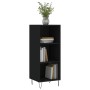 Black engineered wood sideboard 34.5x32.5x90 cm by vidaXL, Sideboards - Ref: Foro24-828725, Price: 44,67 €, Discount: %