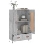 Aparador alto madera de ingeniería gris hormigón 69,5x31x115 cm de vidaXL, Aparadores - Ref: Foro24-830296, Precio: 67,12 €, ...