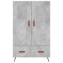 Aparador alto madera de ingeniería gris hormigón 69,5x31x115 cm de vidaXL, Aparadores - Ref: Foro24-830296, Precio: 67,12 €, ...