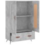 Aparador alto madera de ingeniería gris hormigón 69,5x31x115 cm de vidaXL, Aparadores - Ref: Foro24-830296, Precio: 67,12 €, ...