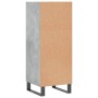 Aparador de madera de ingeniería gris hormigón 34,5x32,5x90 cm de vidaXL, Aparadores - Ref: Foro24-828760, Precio: 48,79 €, D...