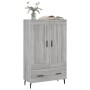 Tall Sonoma gray engineered wood sideboard 69.5x31x115 cm by vidaXL, Sideboards - Ref: Foro24-830346, Price: 87,05 €, Discoun...