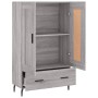 Aparador alto madera de ingeniería gris Sonoma 69,5x31x115 cm de vidaXL, Aparadores - Ref: Foro24-830346, Precio: 87,05 €, De...